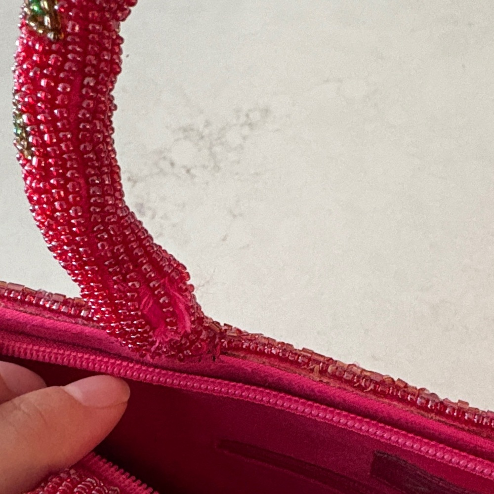 Vintage Floral Beaded Purse - Picture 2 of 6